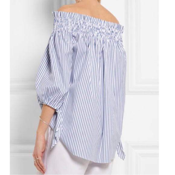 Caroline Constas Striped off Shoulder Lou Top Blouse - Picture 6 of 11